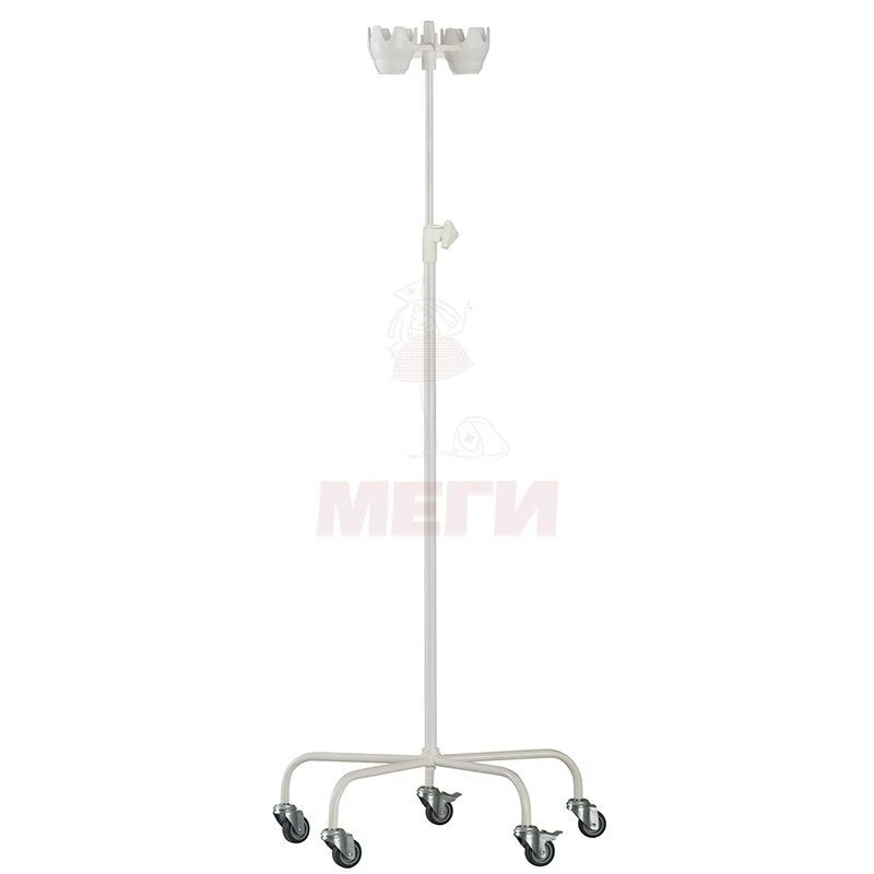 Medical Infusion Stand SHV-01-MSK (310) - Five-Legged, Metal with Wheels