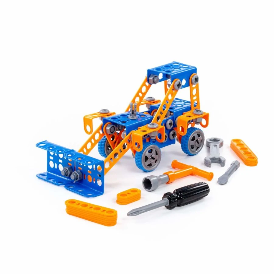 Creative Building Set for Kids - Tractor Loader No.1 with 141 Pieces" 55064