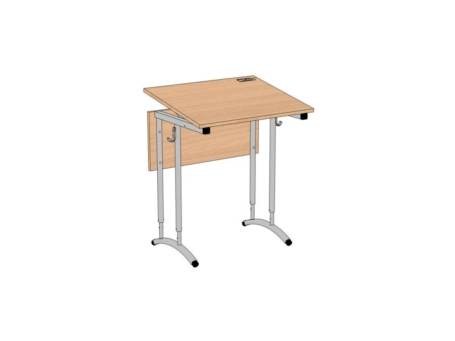 مكتب دراسي قابل للتعديل بسطح مائل وطرف دائري SU-2.1RK.01.D