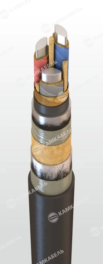 Power Cable with Aluminum Conductors and Paper Insulation, 6/10 kV