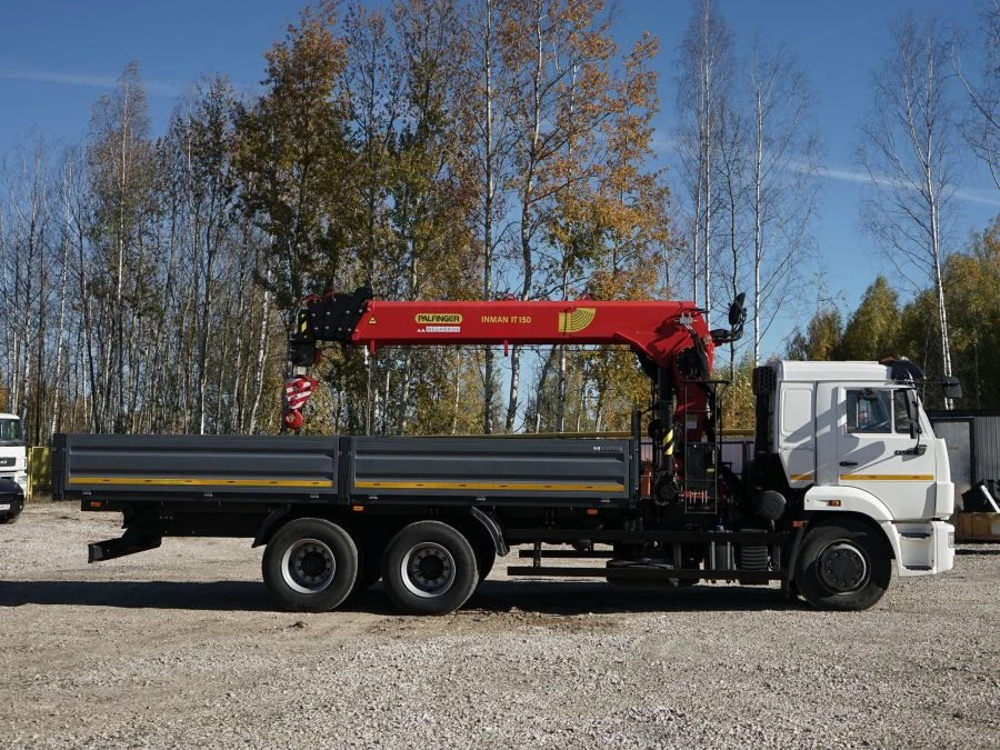 Special Vehicle with Hydraulic Loading Crane KMA on KAMAZ 43118 Base 41K01N-UH