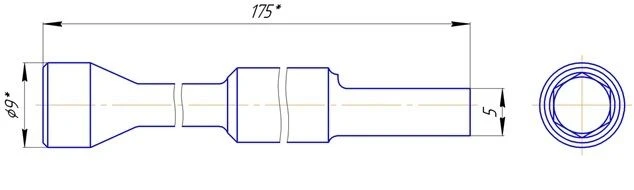 مفتاح تثبيت براغي شانتز S=6mm