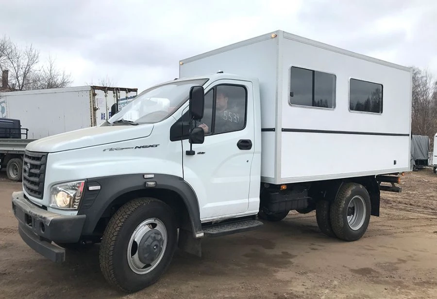 معدات النقل لصيانة آبار النفط والغاز 37123E، على هيكل GAZ C41R92