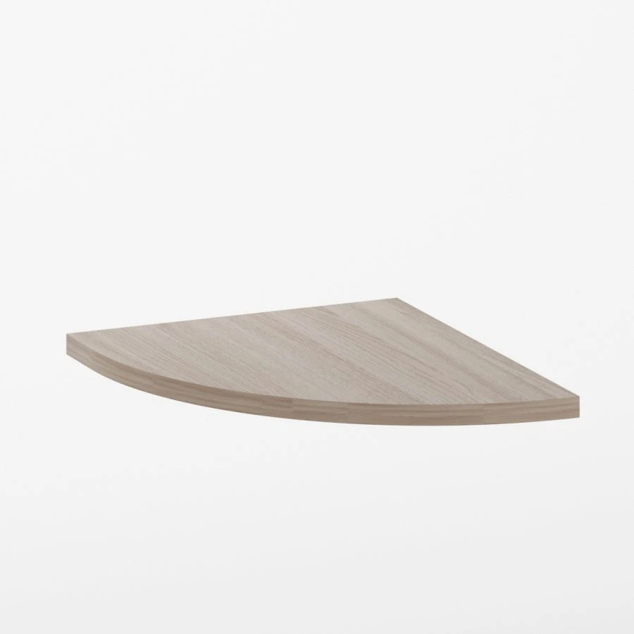 رف حائط دائري، 16 مم MDF مع حواف PVC