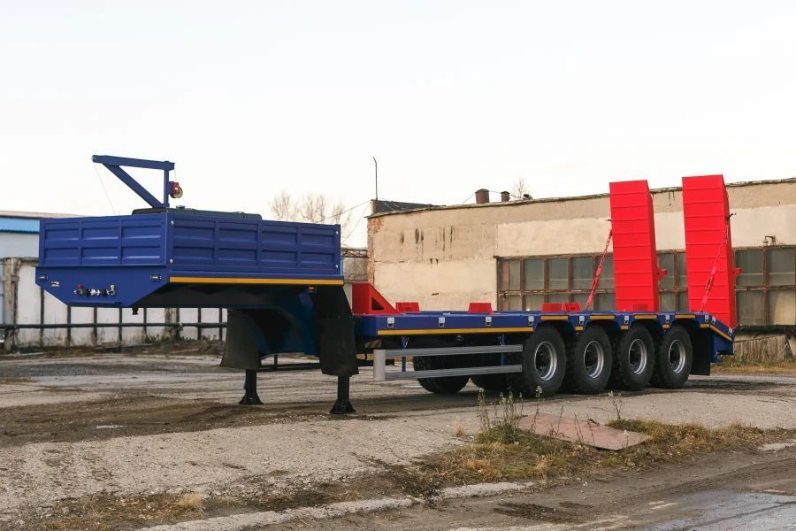 Semi-Trailer SAV 93184E with Removable Sides and Tent Frame