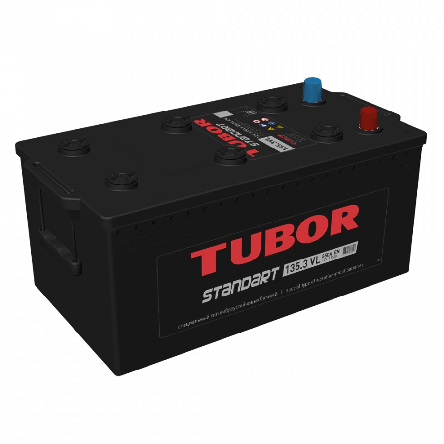 TUBOR STANDART Lead-Acid Starter Battery 6СТ-135.3(4) VL