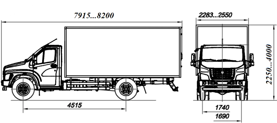 مركبة نقل 2250PA - شاحنة ديزل GAZ C41R13