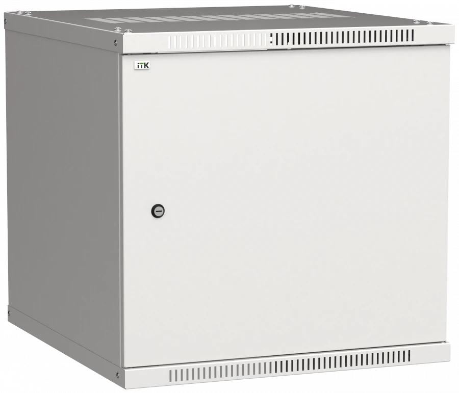 LINEA WE 12U Wall-Mounted Cabinet, 550x350mm, Metal Door, Grey