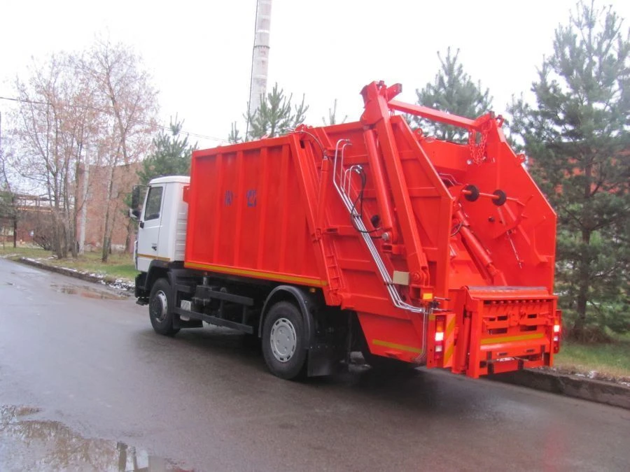 شاحنة جمع النفايات ذات التحميل الخلفي KO-427-34 (استنادًا إلى هيكل MAZ: 5340C2، 534025)