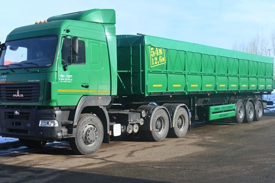 مقطورة نقل الحبوب 8785T9 مع محاور MD.S1K2050T12KV120x16 أو MD.S2K1850T12KV120x16