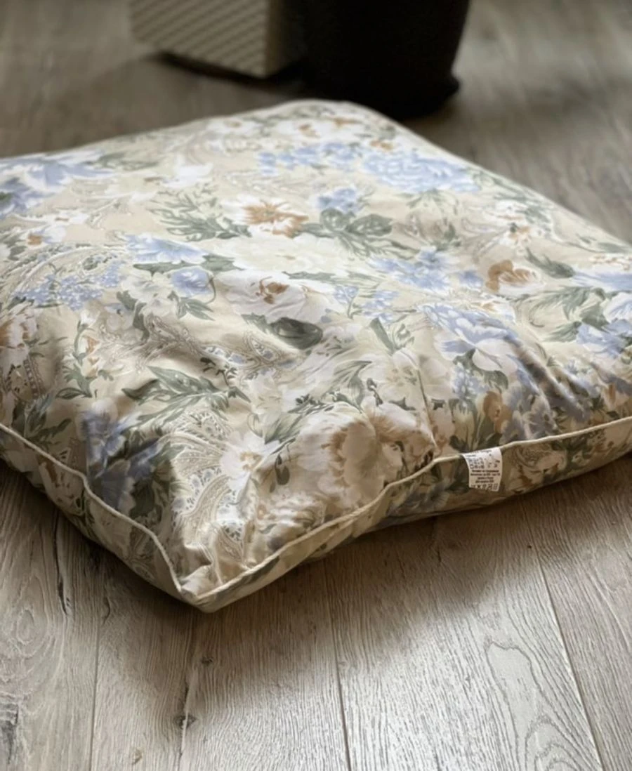Cotton Fabric Pillow with Down-Feather Filling