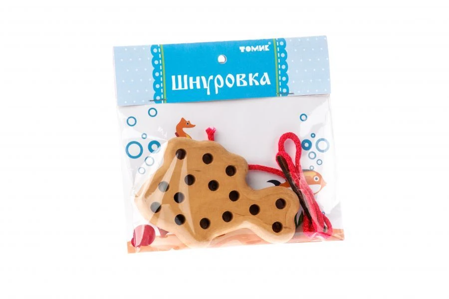 لعبة الخيوط الخشبية "سمكة" (3 قطع) - نموذج 611-3