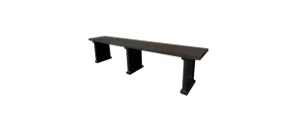 Rectangular Leg Bench Without Backrest 2.0 m