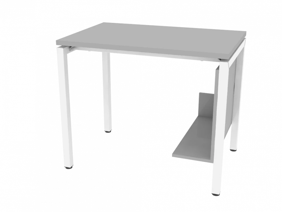 مكتب عمل كمبيوتر بدعامة على شكل P 900x600x750مم