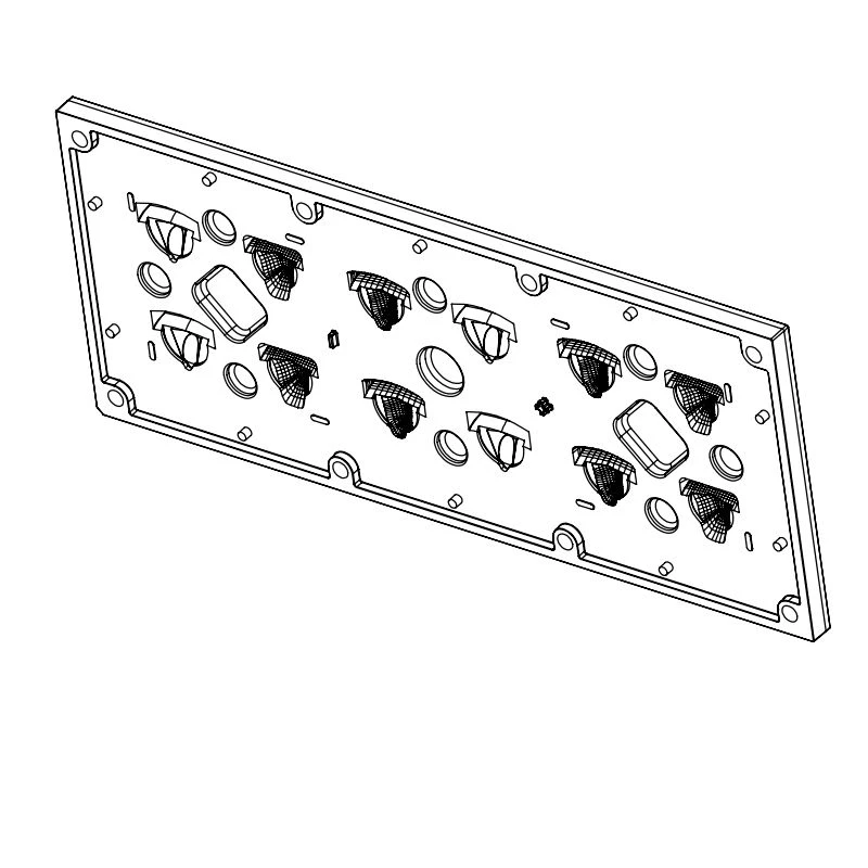 عدسة LED لمصابيح الإضاءة AMT-ST-173x70-5050(12)-T2M-R