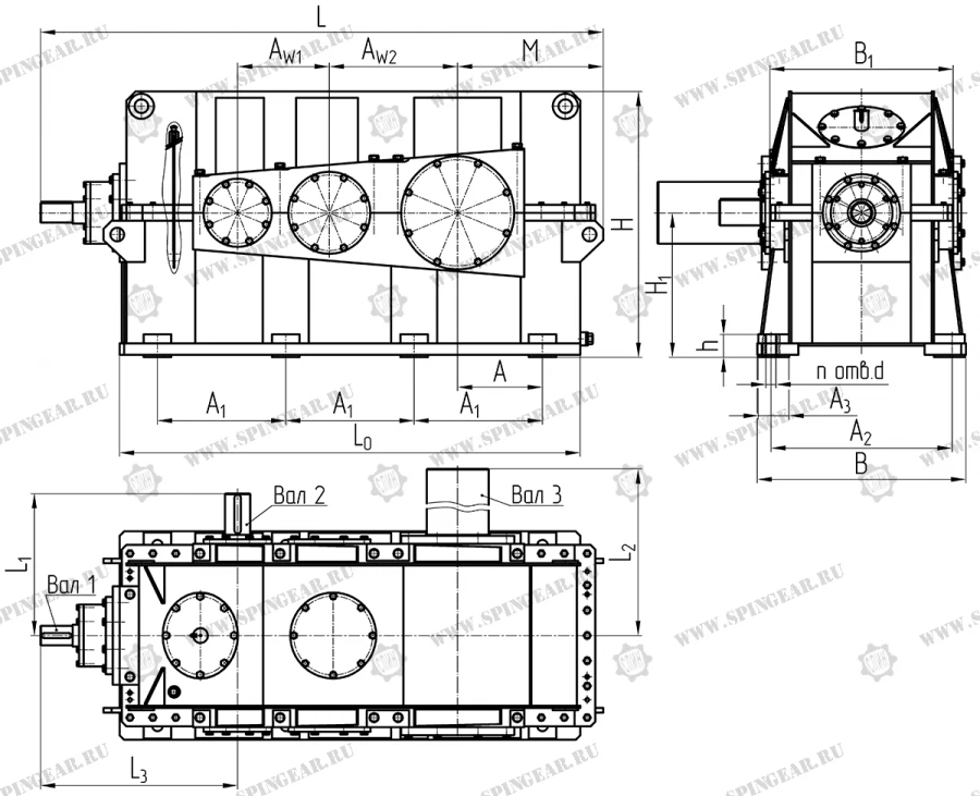 المخفض المخروطي-الاسطواني الأفقي R-63SP