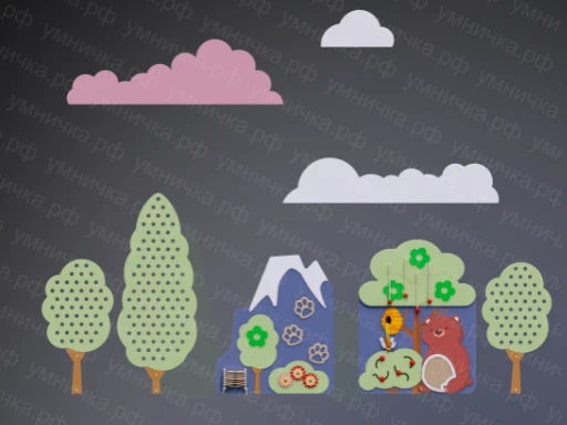 لوحة التطوير الزخرفية "الغابة" PMG-00L