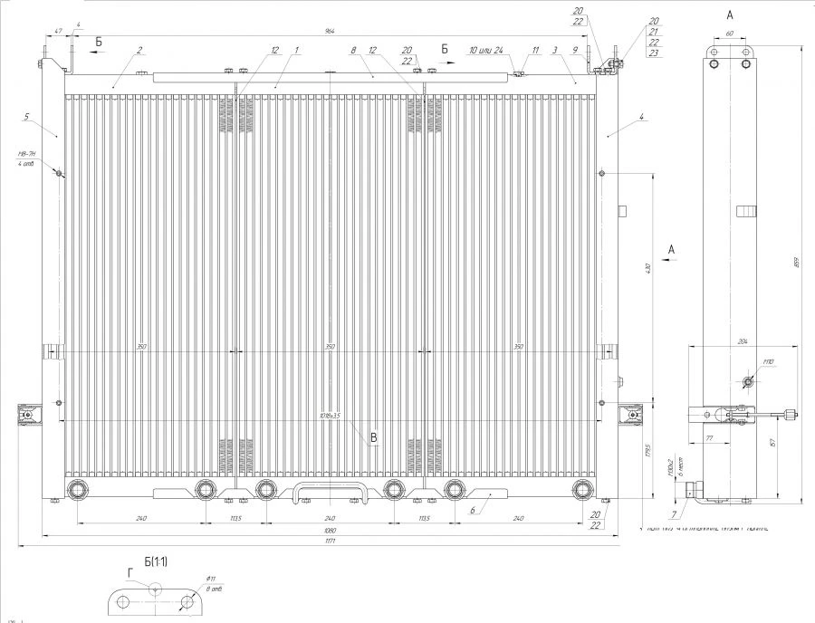 Oil Radiator Block for Hydraulic System 744Р1Б-1013.000-1