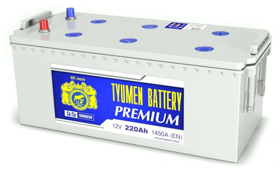 بطارية قابلة للشحن من الرصاص TYUMEN 6СТ-220L PREMIUM