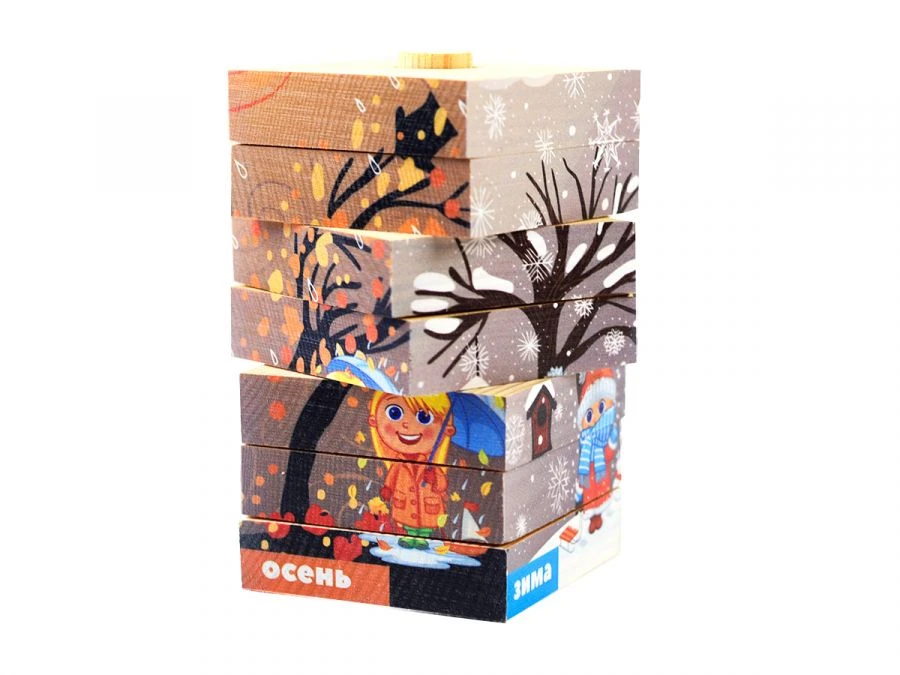 هرم خشبي "الفصول" لعبة تعليمية للأطفال