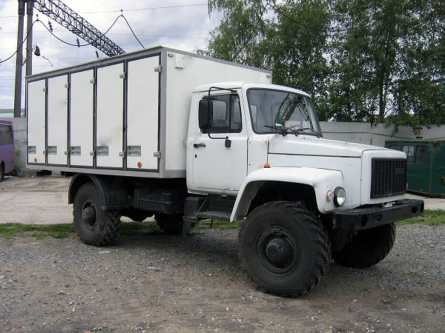 Diesel Truck with Type 37121 Engine, Model 37121V on GAZ Chassis 3308, Mod 33088