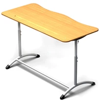 مكتب مزدوج قابل للتعديل، طراز PE-D2-4