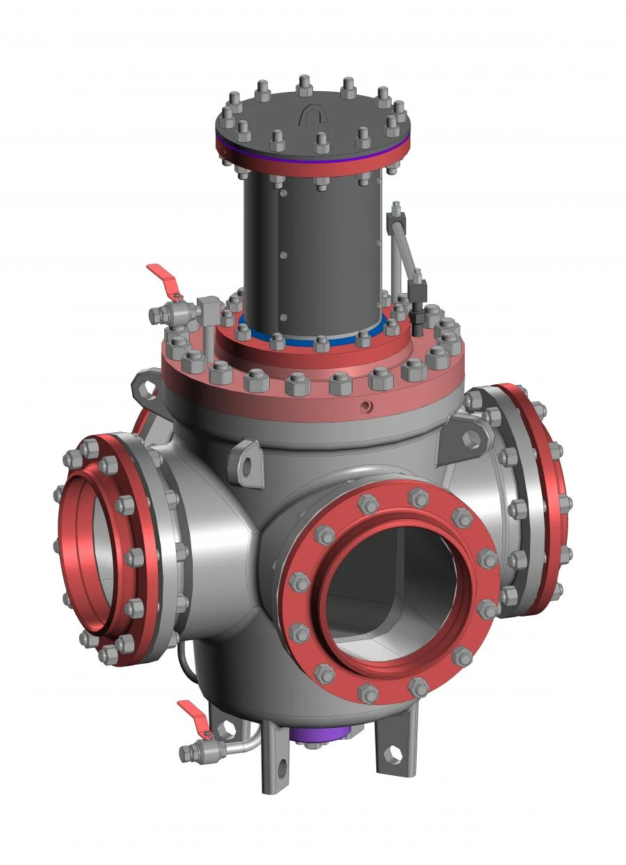 Four-Way Valves DN 200-500 PN 1.6-6.3 MPa; DN 600-650 PN 1.6-2.5 MPa