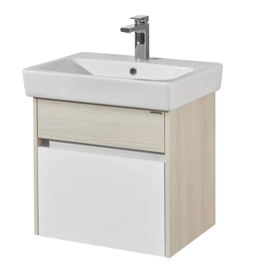 Wall-Mounted Bathroom Vanity Aquaton Verdi PRO 60 White, Ash 1A206701VDAV01.A206.7.01V.DAV.0