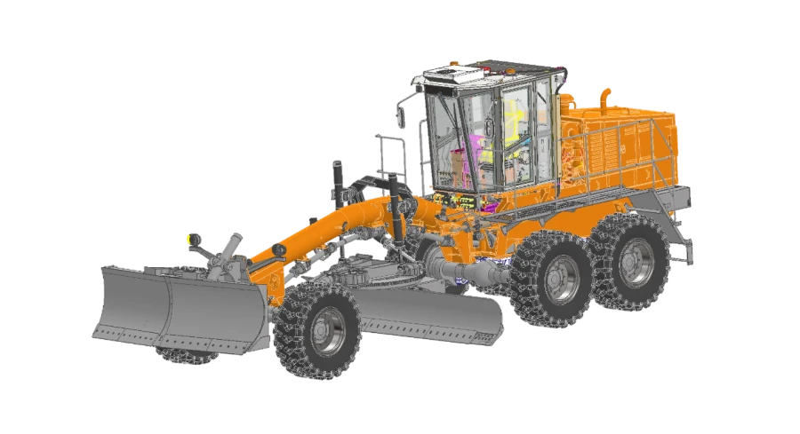 DZ-98N.11000-040 Motor Grader - Heavy-Duty Earthmoving Equipment