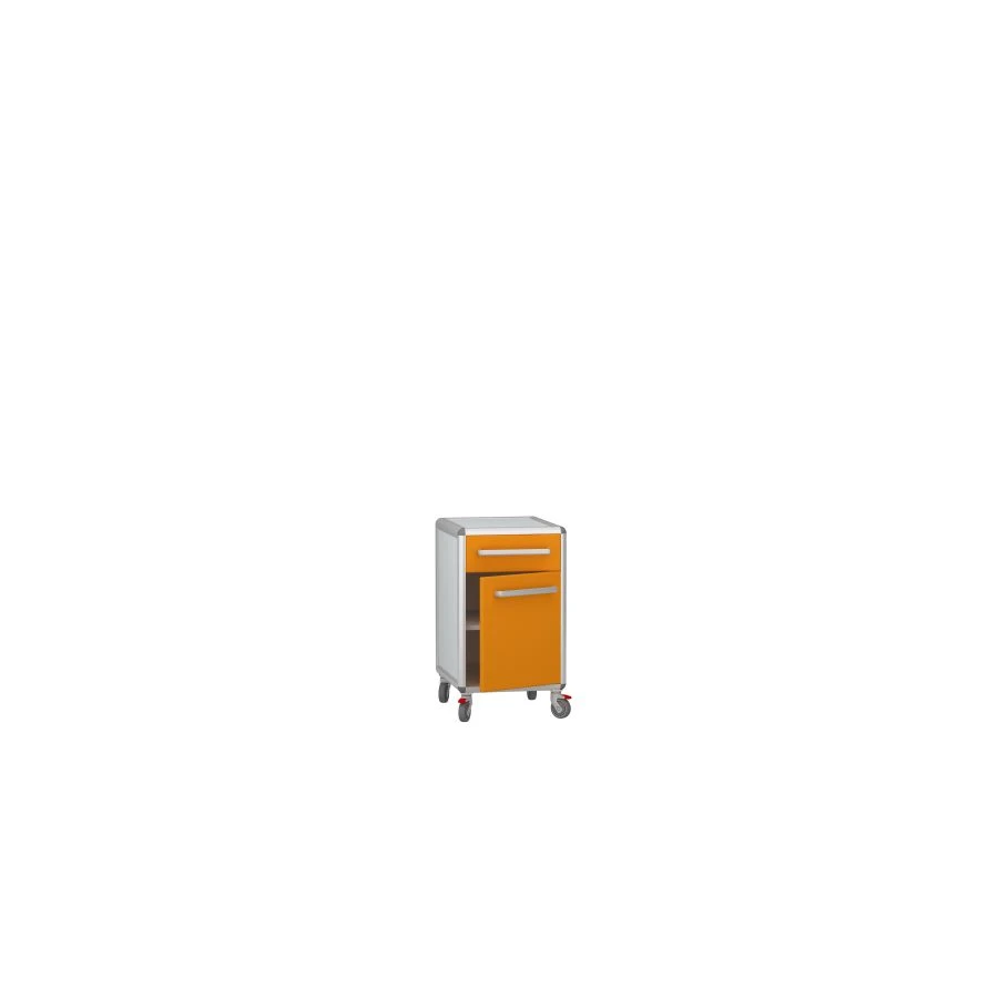 Medical Mobile Cabinet for Storage, Model DM-2-107-02.K2.F2