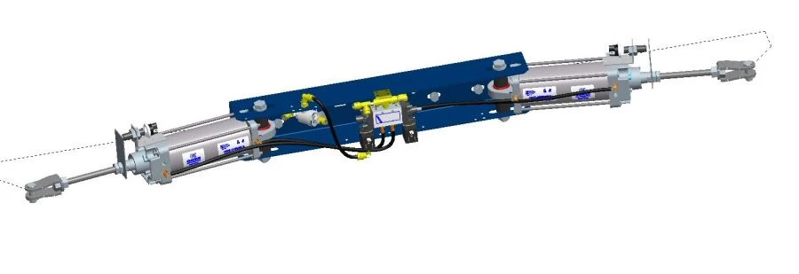 Pneumatic Door Actuator for Vehicles 40N3R63/116T1B111