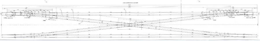 Combination of R65 Type Turnouts and R65 Type Crossing for Railways