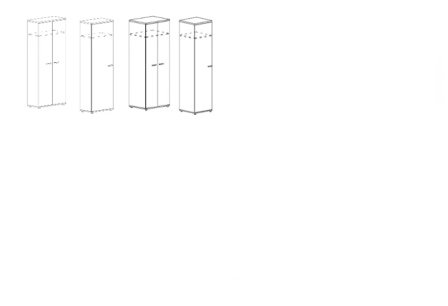 Wardrobe Furniture Set for Clothing Storage A4 Series