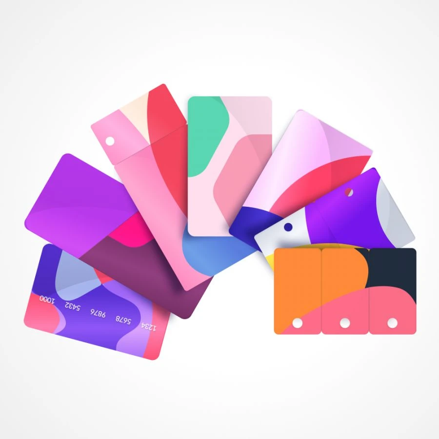بطاقة Mifare Plus X الذكية اللاسلكية مع دائرة متكاملة