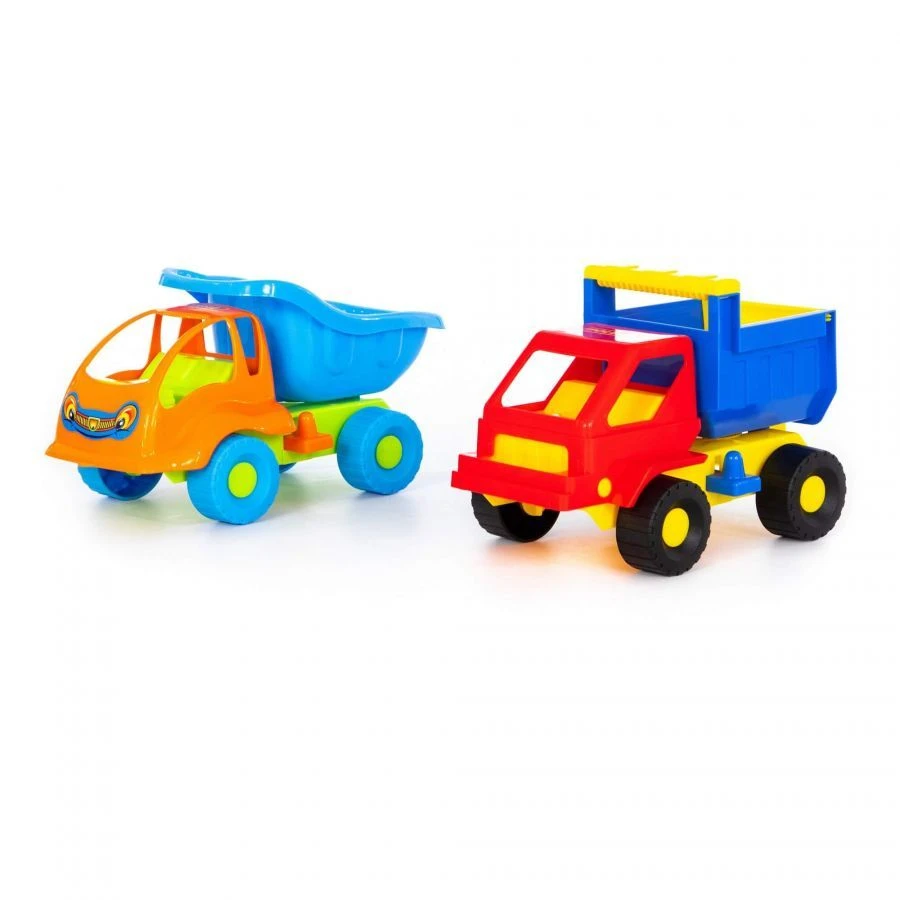 Dump Truck Toy - Set of 11 Vehicles (Kuzya & Muravey)