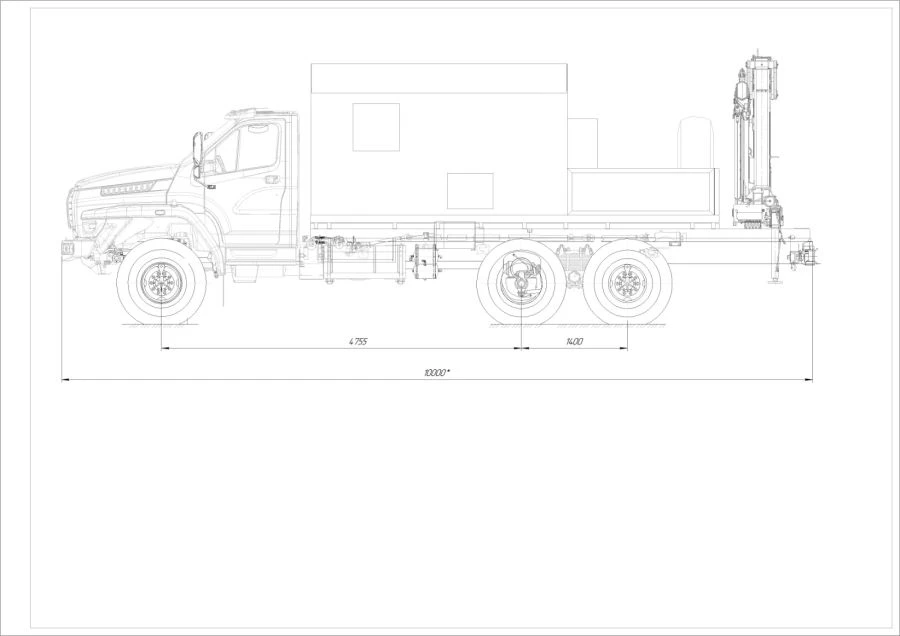 Mobile Workshop Vehicle with Crane (Model: ANT 1.8-2, ANT 2.5-2, ANT 4.4-1, ANT 5-2, ANT 7.5-2, ANT 8.5-2, ANT 10LM, ANT 12)