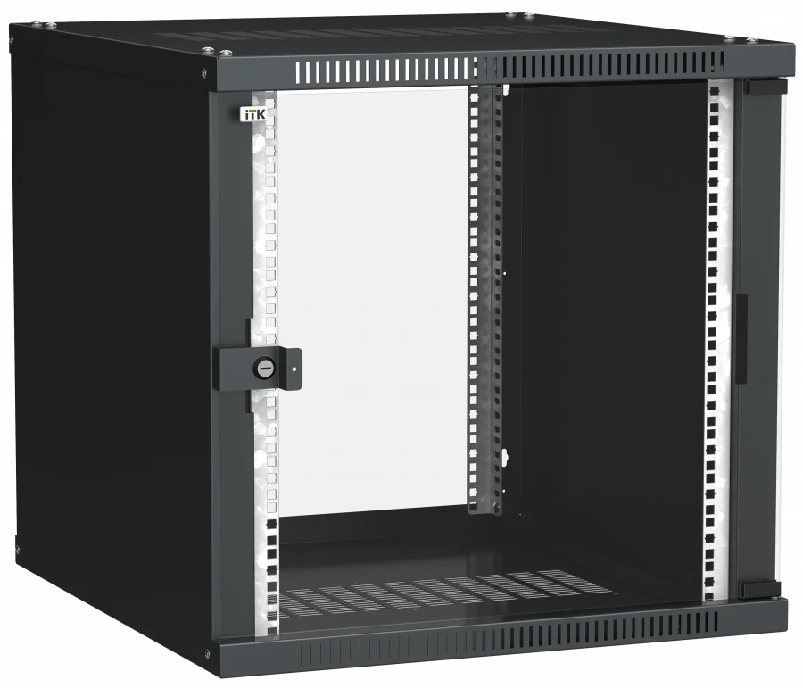خزانة LINEA WE 9U معلقة على الحائط 600x450 ملم مع باب زجاجي - LWE5-09U64-GF