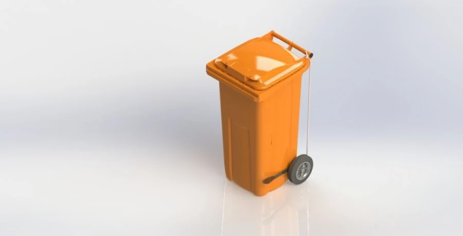 Mobile Waste Container 120L Model 23.C21 (20.801.30.PE; 21.051.30.T)