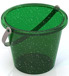 Small Transparent Bucket for Toddlers