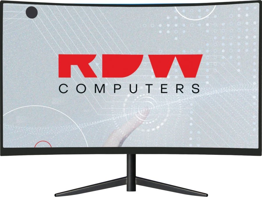 شاشة LCD منحنية مع كاميرا ويب ومحور USB - RDW2403C