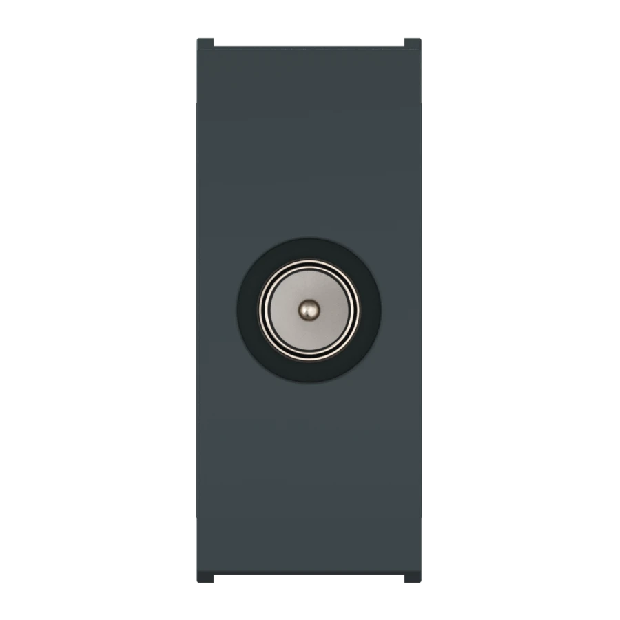 CADUCEUS ALING MODE Antenna Socket M/F for Concealed Installation, 1M, Anthracite, Art. 6624.A