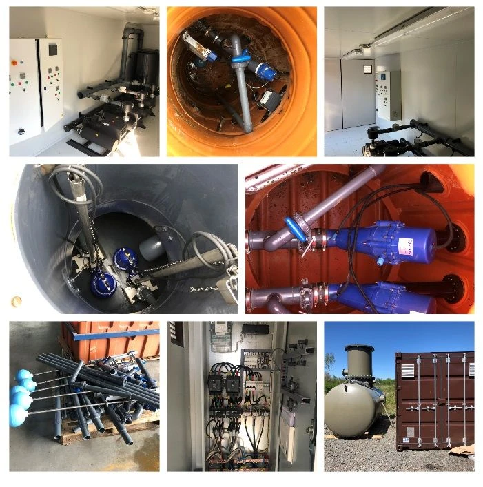 Vacuum Sewerage System Equipment for Outdoor Applications