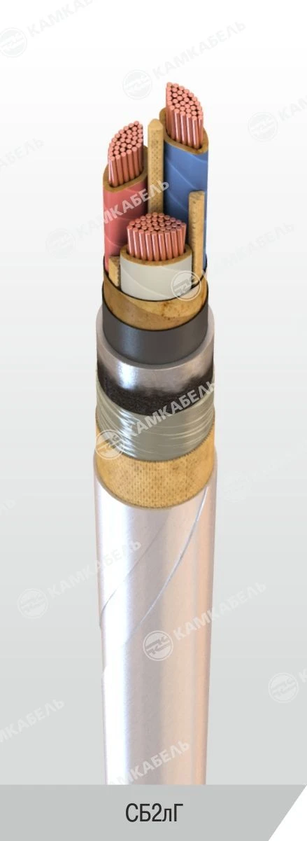 كابل طاقة بقضبان نحاسية وعزل ورقي مشبع SBL2G 6/10kV