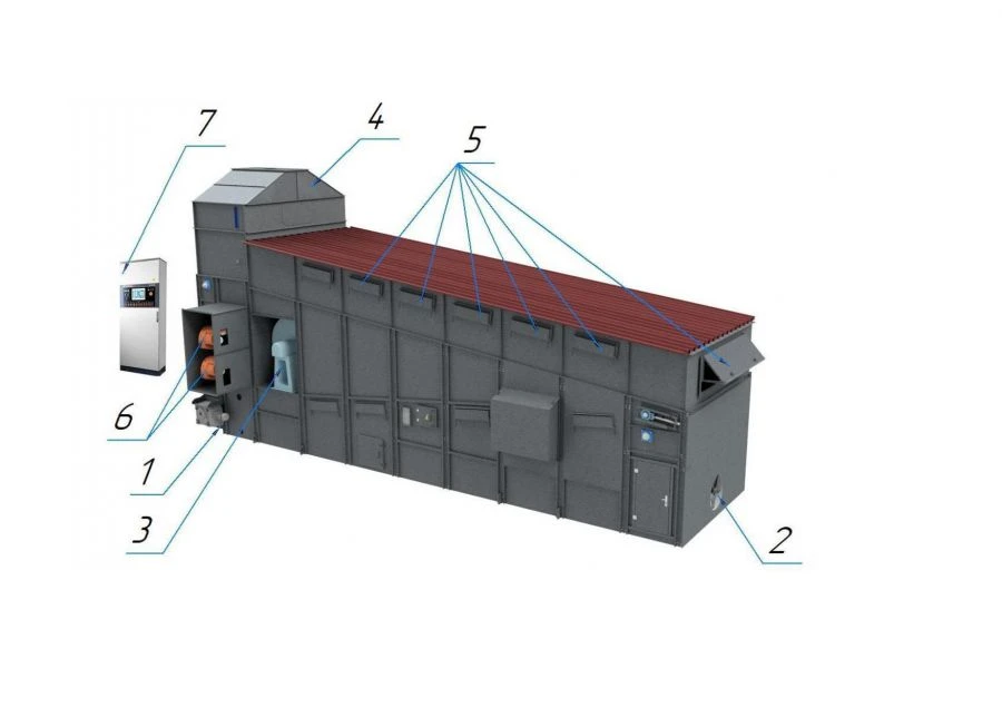 Conveyor Grain Dryer "Voronezh" Series K