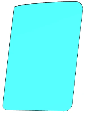 Front Door Glass for GAZ Business (Color C, Left) Code 00531TDR03001