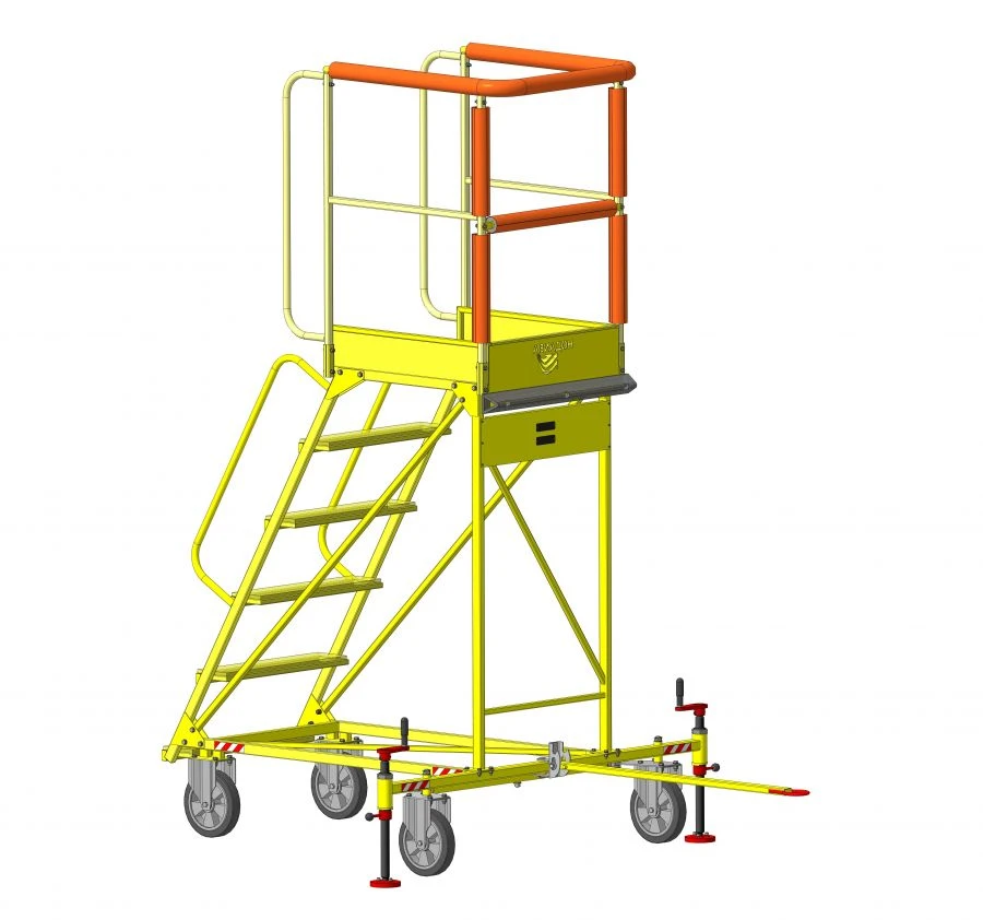 Aviation Ladder AS-1.8-4 for Aircraft Maintenance