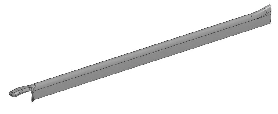 Rear Left Interior Column Trim Panel 6241-03-5403129
