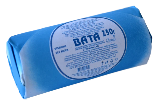 Hygroscopic Surgical Cotton-Viscose Medical Wool, TU 9393-004-44881728-2008