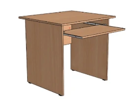مكتب كمبيوتر خشبي مع رف منزلق S.K.1