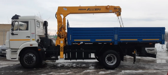 Cargo Truck with Crane (Inman IM150N, IM320) Model 336976 on KAMAZ-43253-G5